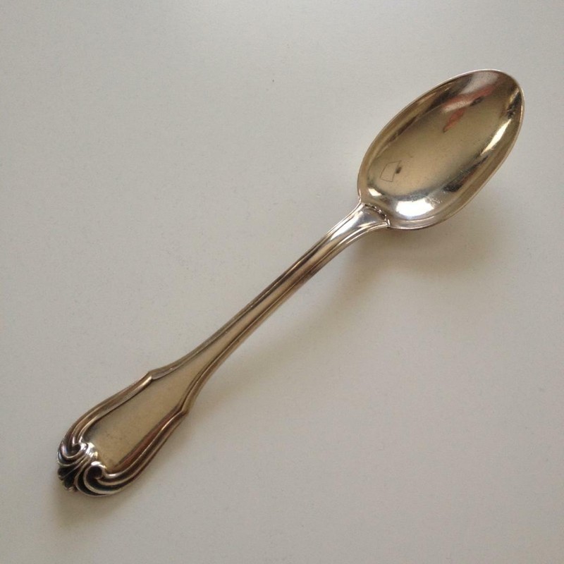 Buccellati Silver Serving Spoon Borgia Pattern