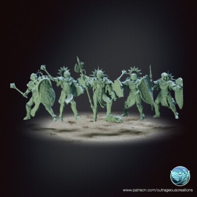 Battle Sisters 5x Holy Shield Maidens Sororitas Sacresants PROXY Models