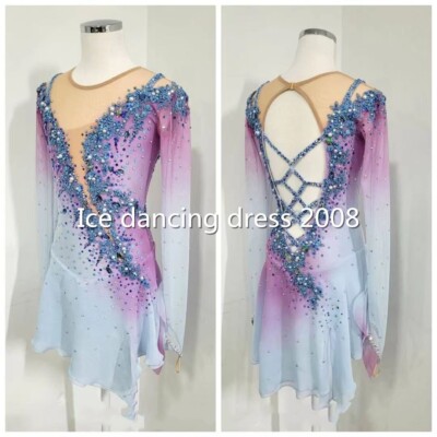 ice figure skating competition dress Gymnastics costume dance Dress dyeing