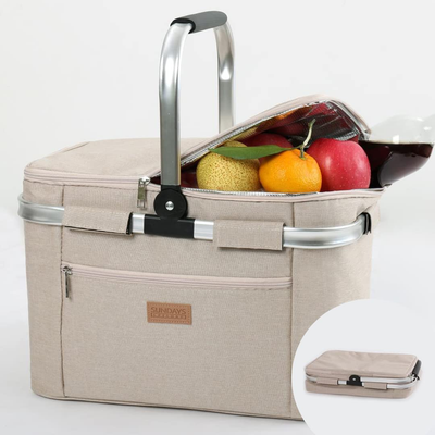 Picnic basket cool best sale bag