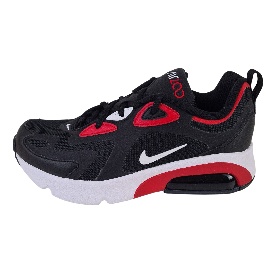 black and red air max 200