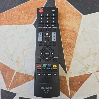 Sharp LCDTV Remote GJ221-C No Battery Back