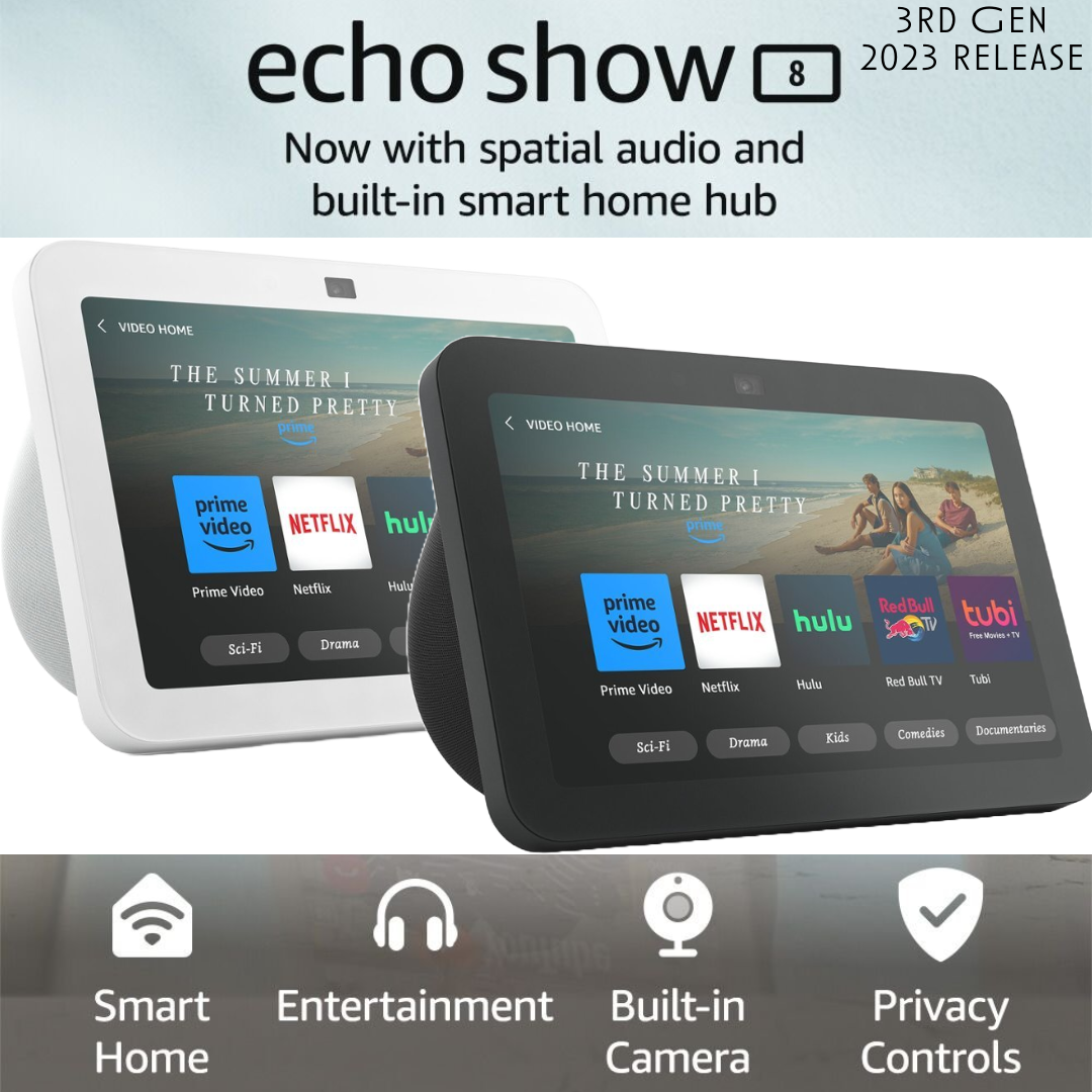 New 2023 Amazon Echo Show 8 (3rd) Gen With Spatial Audio, Smart Home Hub, Alexa | eBay New 2023 Amazon Echo Show 8 (3rd) Gen With Spatial Audio, Smart Home Hub, Alexa | eBay
