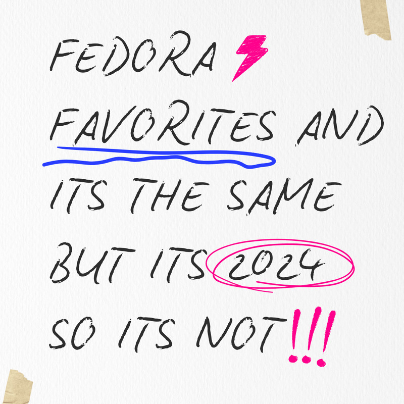 Fedora Favorites 2024 CD Compilation