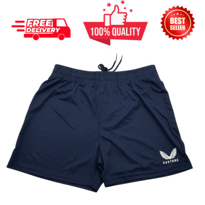 Castore Woven Training Short Womens Navy Blue w/Pockets Casual NWT