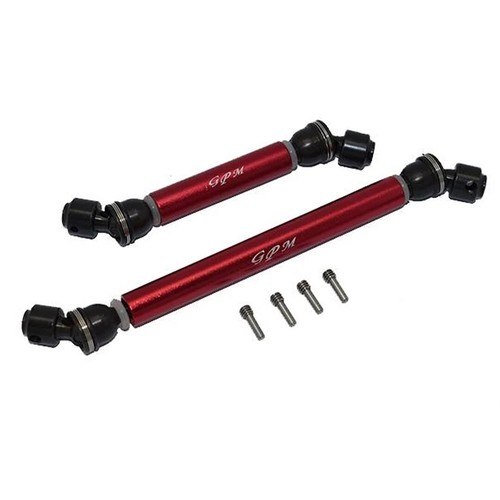 【サホ】ネガティブRB260 NEW GPM Steel + Alum Front + Rear CVD Drive Shaft Red SCX10