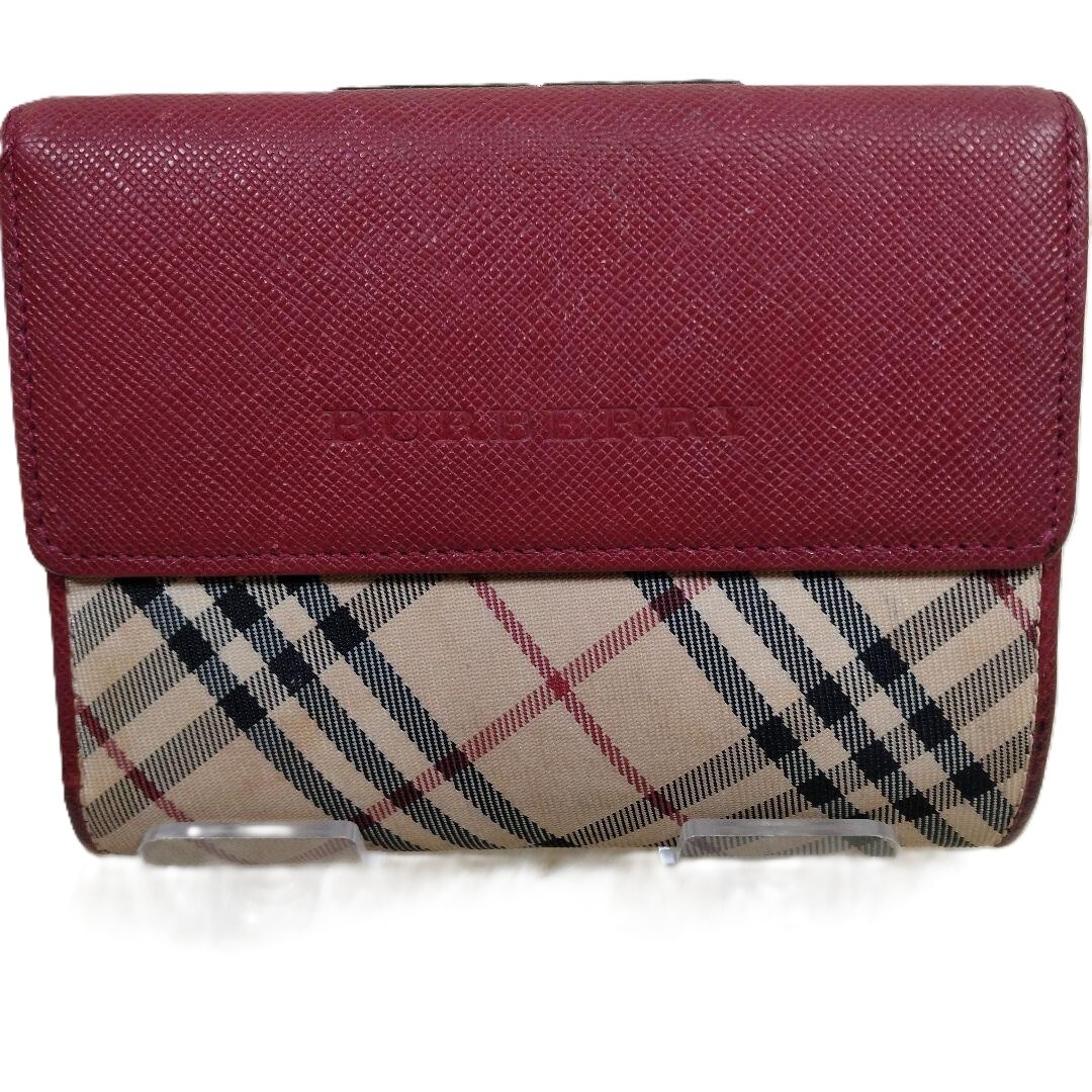 BURBERRY Folding Wallet Clasp Nova Check Multi-Color