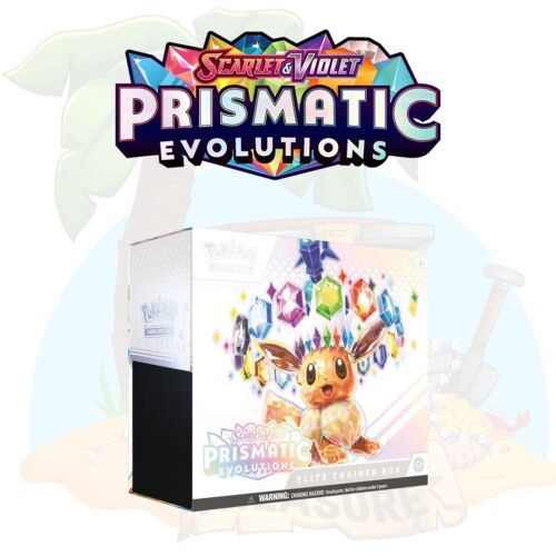 NEW Pokémon TCG: Prismatic Evolutions Elite Trainer Box ETB NEW Pokémon TCG: Prismatic Evolutions Elite Trainer Box ETB
