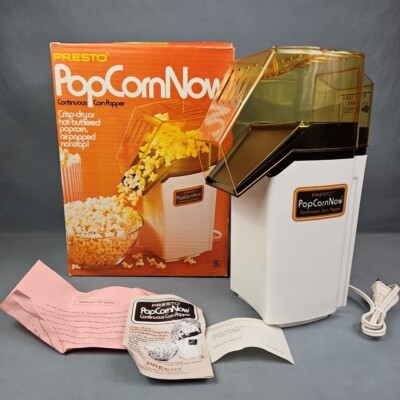 Vintage Presto Popcorn Now Model 04810 Popper 1981 Mint In Open Box
