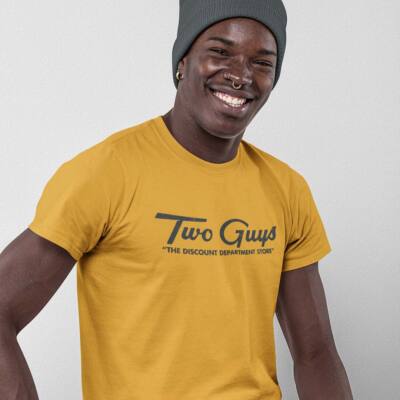 Two Guys Department Store Unisex Retro T-shirt - Bygone Brand Tees