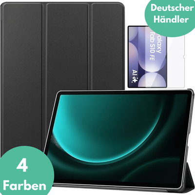 Stifthalter Hülle für Samsung Galaxy Tab S10 FE Schutzglas Panzerfolie 9H Case