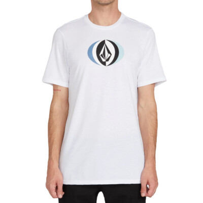 

Volcom Layer Round Футболка с коротким рукавом (белая) Мужская футболка с рисунком для серфинга, Белый