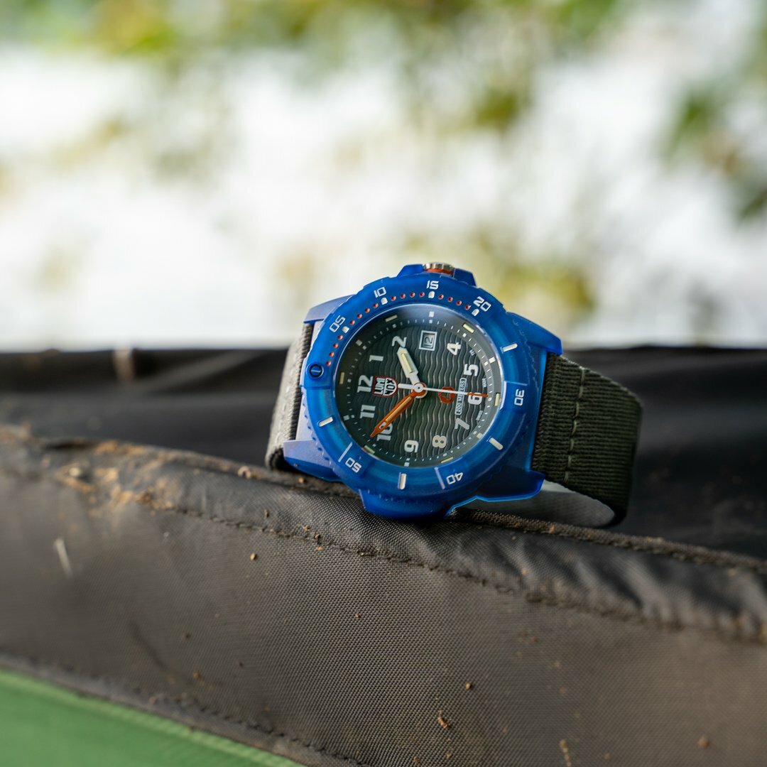 Pre-owned Luminox Xs.8902 Tide Recycled Ocean Material - Eco Series Quartz Men's Watch