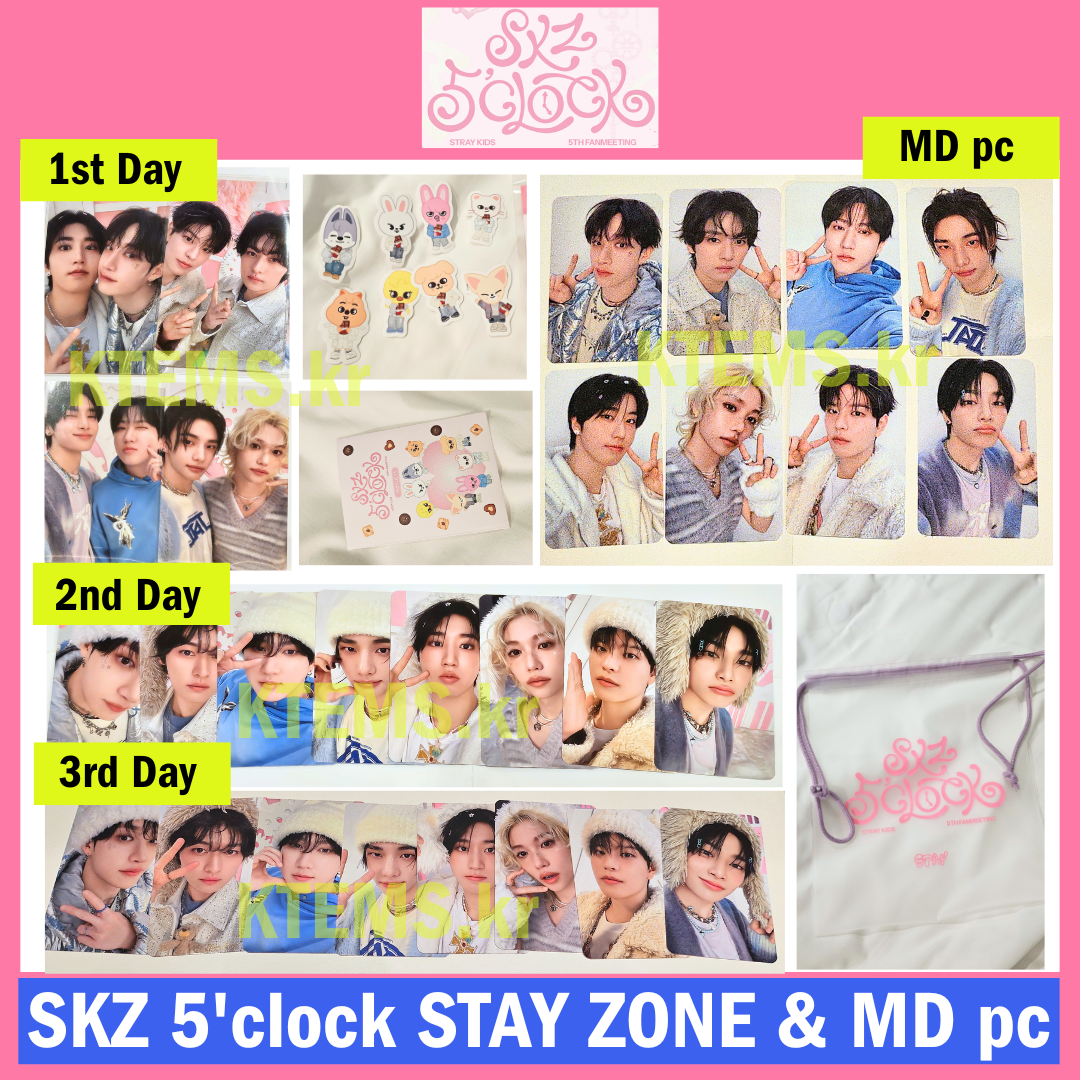 Stray Kids Fan Meeting SKZ 5'clock STAY ZONE Photocard MD Stray Kids Fan Meeting SKZ 5'clock STAY ZONE Photocard MD