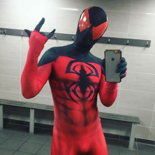 Scarlet Spider-Man Jumpsuit Spiderman Bodysuit Cosplay