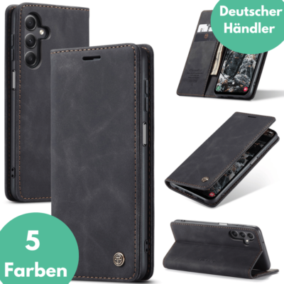 Hülle für Samsung Galaxy A16 4G / 5G Klapphülle Schutzhülle Tasche Schutzglas 9H