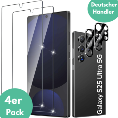 2X Schutzglas für Samsung Galaxy S25 Ultra 5G Display Kamera Panzerfolie Screen✅