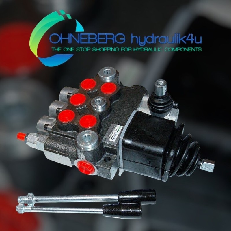 Monoblock Monoblock Ventil Z50 3-Fach 1xdw 1xew 1xdw Kreuzhebel 50 L/Min 300 Bar