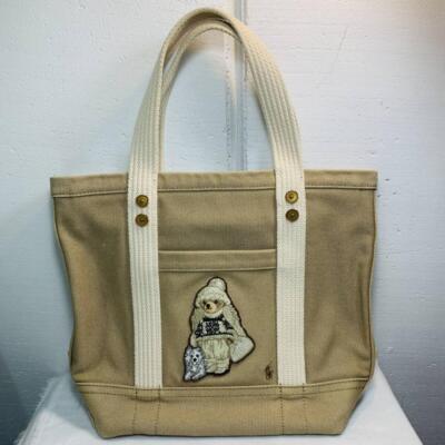 バッグ vintage tote bag bear navy Polo Ralph Lauren Men's Bear Tote Bag in Newport Navy Polo