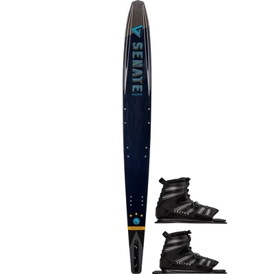 Radar Senate Graphite Water Ski w/ Double BOA Vector - 2023