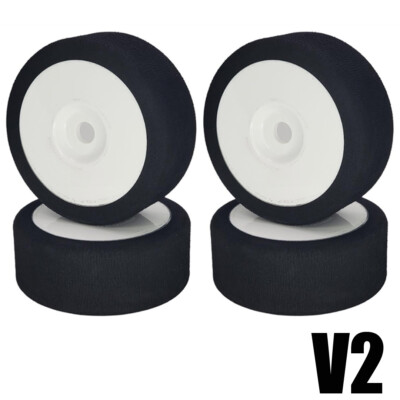 NHX RC V2 1/8 Alpha SH40 Foam Tires/Wheels 104mm (4) Speed Drag Bash -White