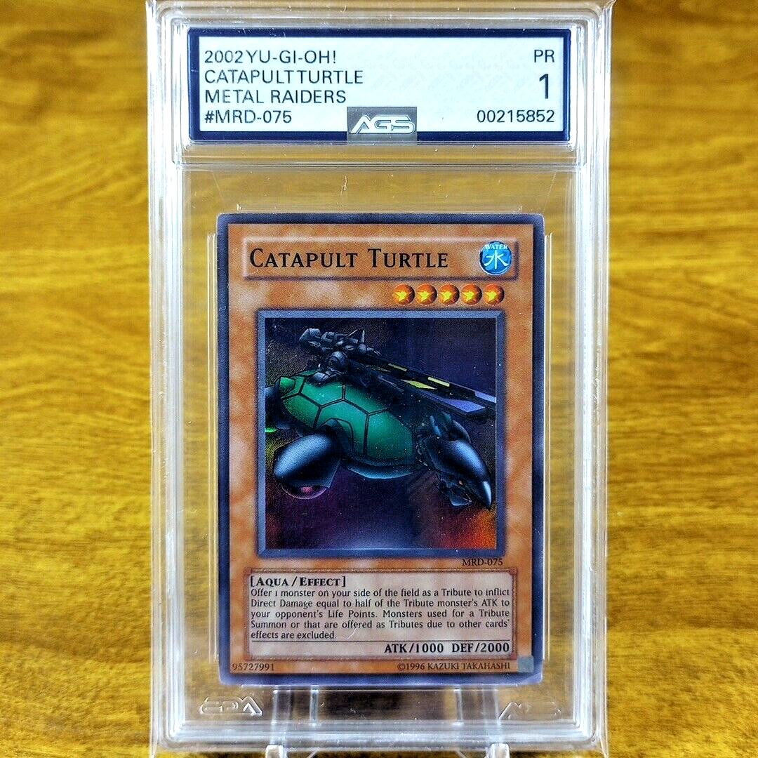 Yu-Gi-Oh! Metal Raiders Catapult Turtle MRD-075 AGS PR 1