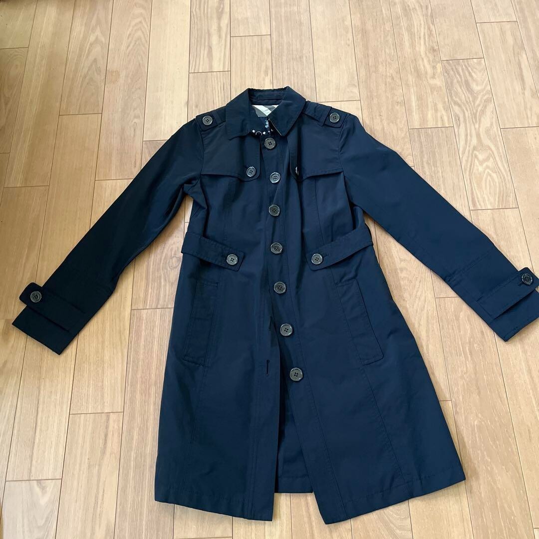 BURBERRY LONDON B1A15-336-28 Trench Coat Women Size 36 navy BURBERRY LONDON B1A15-336-28 Trench Coat Women Size 36 navy