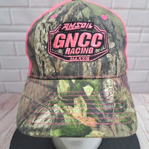 Amsoil GNCC Maxxis Pink Mossy Oak Camo Racing Hat Cap