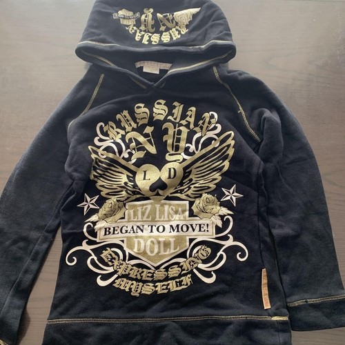 LIZ LISA Doll Hoodie Top Black Size OS Shibuya 109 Gal GYARU LIZ LISA Doll Hoodie Top Black Size OS Shibuya 109 Gal GYARU