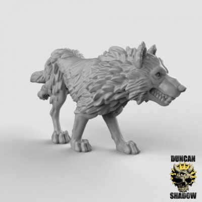 Impression 3D figurines jeux de rôle D&D, Saga, 9th Age, Loups
