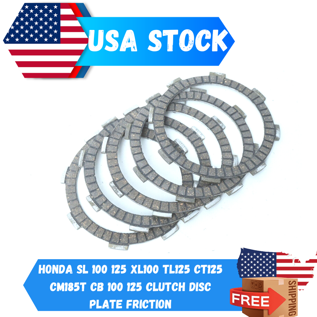 HONDA SL 100 125 XL100 TL125 CT125 CM185T CB 100 125 CLUTCH DISC PLATE FRICTION 