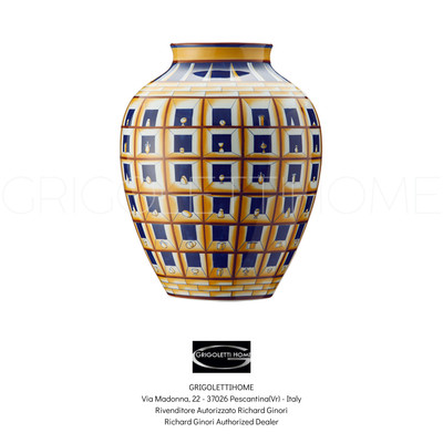 Richard Ginori Prospettica Giò Ponti - Vase Ad Orcino H CM 29 - to Order