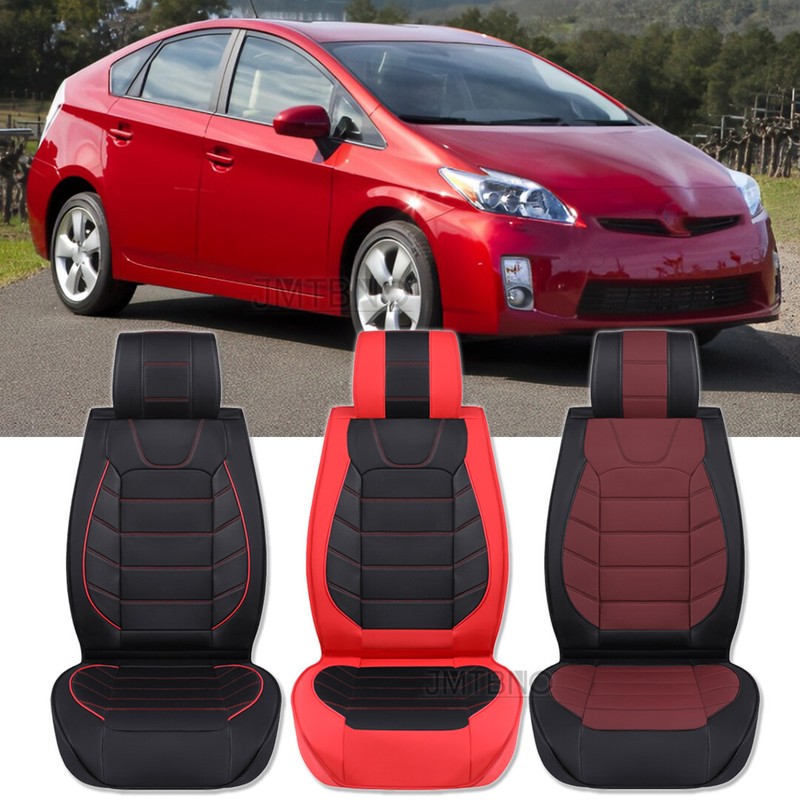 Housses De Siège Auto Pour Toyota Prius 2002-2024 – Ensemble 5 Places – Cuir PU – Compatible Airbags