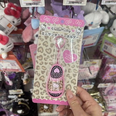 Limited Hello Kitty Mini Sandal Keychain Heisei Gal Sanrio Kiddy Land