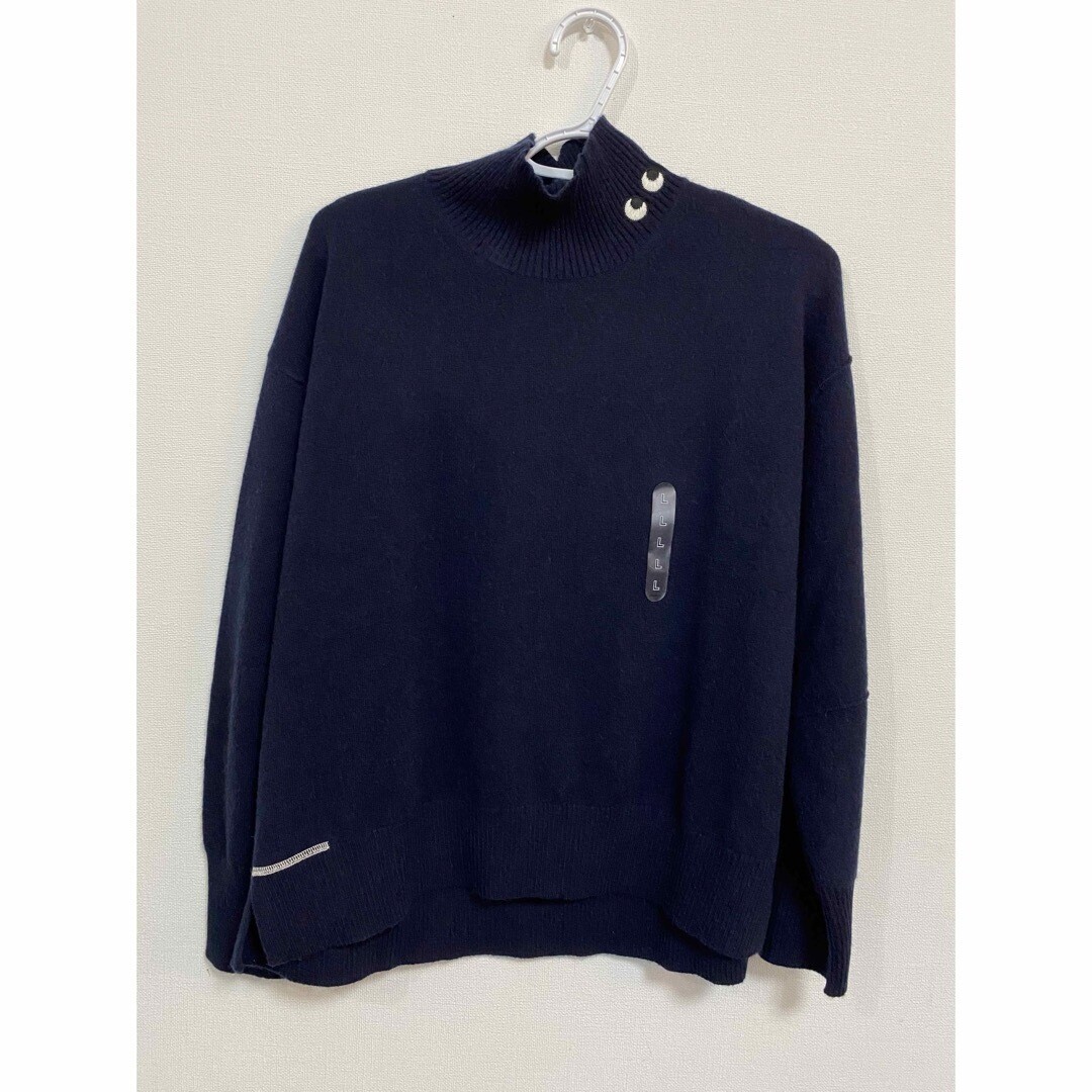 Pre-owned Uniqlo X Anya Hindmarch Cashmere High Neck Long-sleeve Sweater Japan 468869 In Multicolor