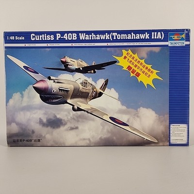 Trumpeter 1 48 CURTISS P-40B WARHAWK Model Airplane #02807  New Open Box