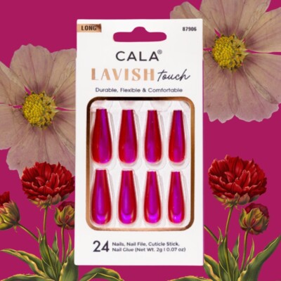 Lavish Touch | Long Magenta Chrome