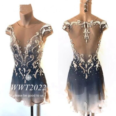  Ice skating dress Figure skating dress Skating dress dance dress