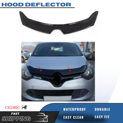 Hood Deflector Guard | Front Bug Shield Compatible for Renault Clio IV 2013-2020