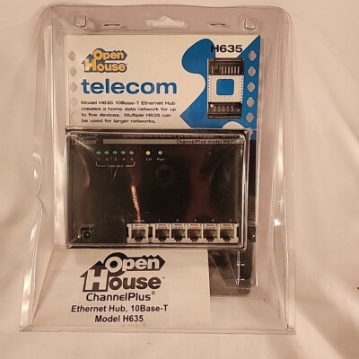 CHANNEL PLUS MODEL: H635 10BASE T ETHERNET HUB 5 RJ45 INPUTS W/1-UPLINK