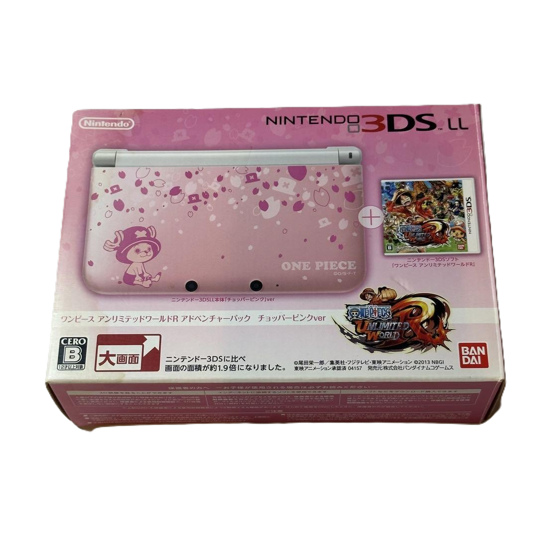 Nintendo 3DS LL XL Console One Piece Chopper Pink model Nintendo 3DS LL XL Console One Piece Chopper Pink model