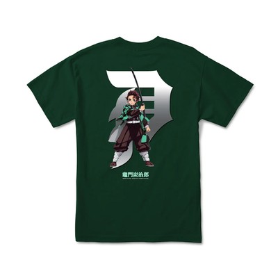 Футболка Primitive x Demon Slayer Tanjiro Dirty P S/S (Forest Green)