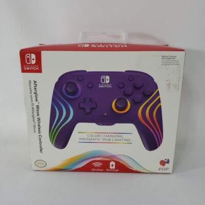 PDP Afterglow Wave Wireless Controller for Nintendo Switch - Purple Brand New!