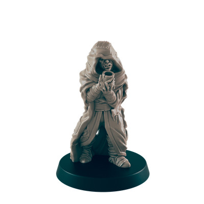 Half Orc Mini | Homeless Beggar | Male Monster Townsfolk NPC Figure | DnD Wargam