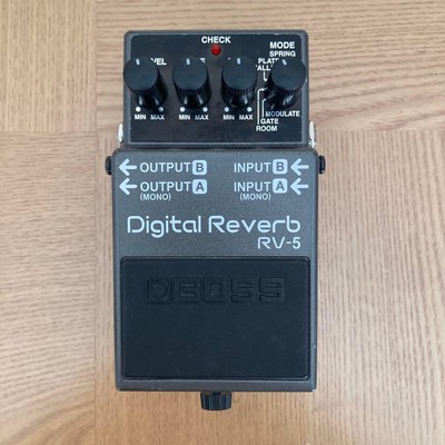 Boss RV-5 Digital Reverb Guitar Effect Pedal Good Condition