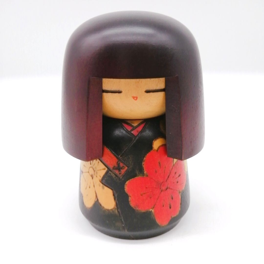 12.5cm Vintage Japanese Creative KOKESHI Doll – Hand-Painted