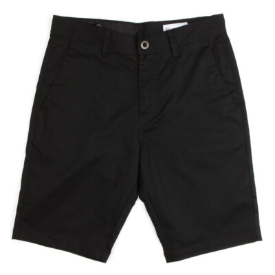 Volcom Frickin Modern Stretch Chino Shorts (черный) Мужские брюки стандартного кроя