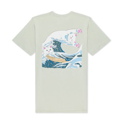 

RIPNDIP Футболка с короткими рукавами Great Wave (Шалфей), Sage