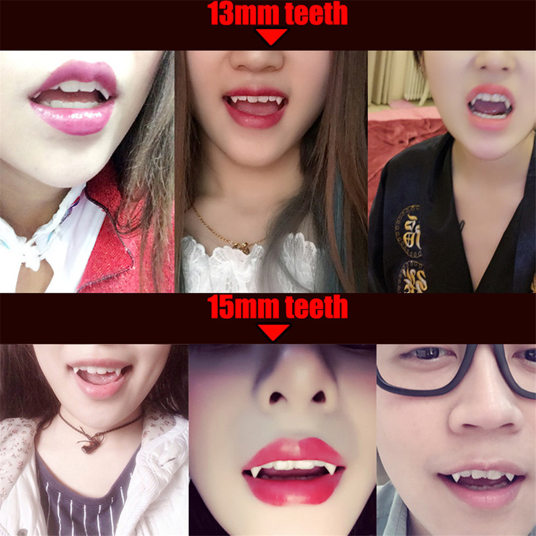 Halloween Cosplay Dentures Vampire Teeth Devil Fangs Costume Ghost