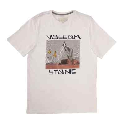 Футболка с коротким рукавом Volcom Stone Strike (белая) Футболка с рисунком